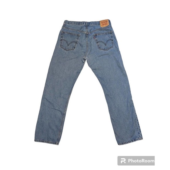 Levi's 505 Light Wash Regular Fit Jeans Size 36x32 - Picture 2 of 13